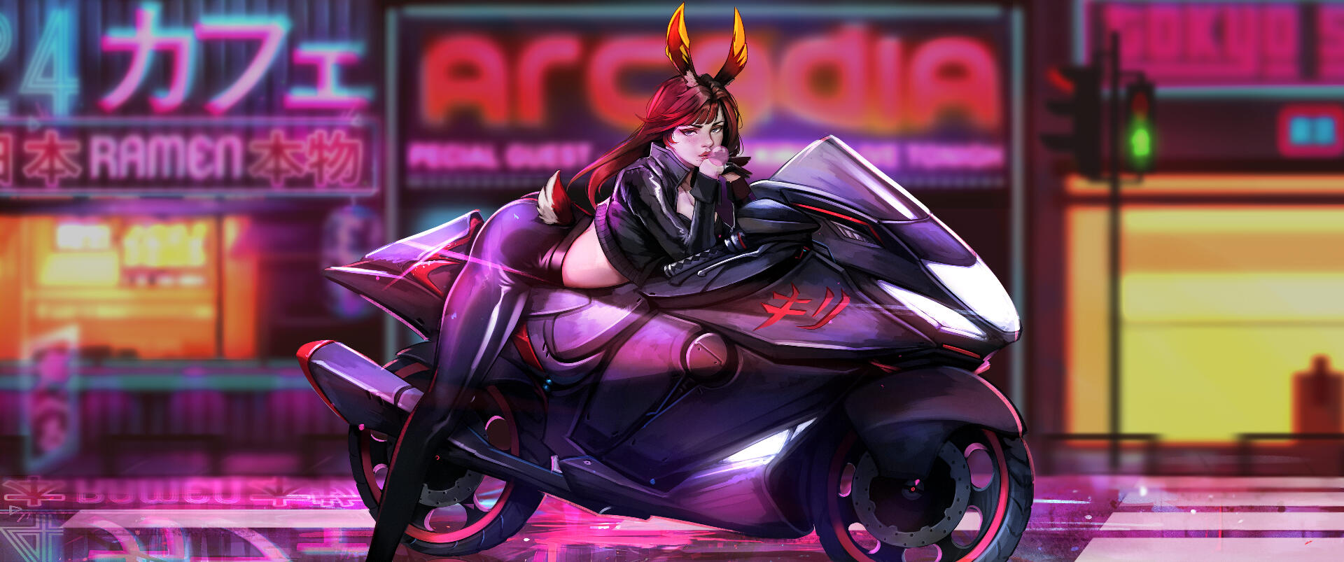 Full Detailed with background commision Sample